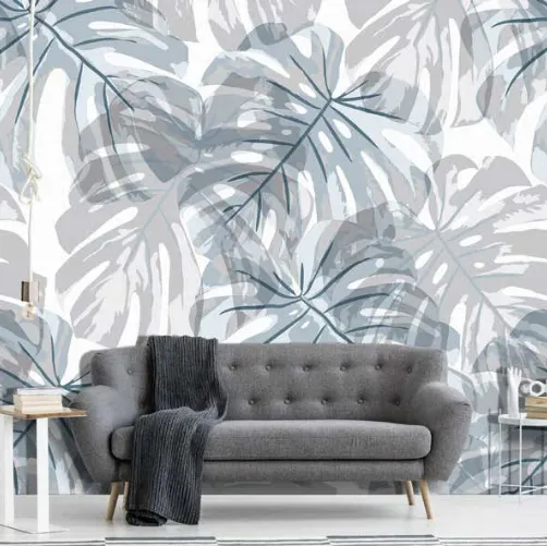 Carta da parati con grandi foglie Tropical Leaves CP0138 di Pintdecor