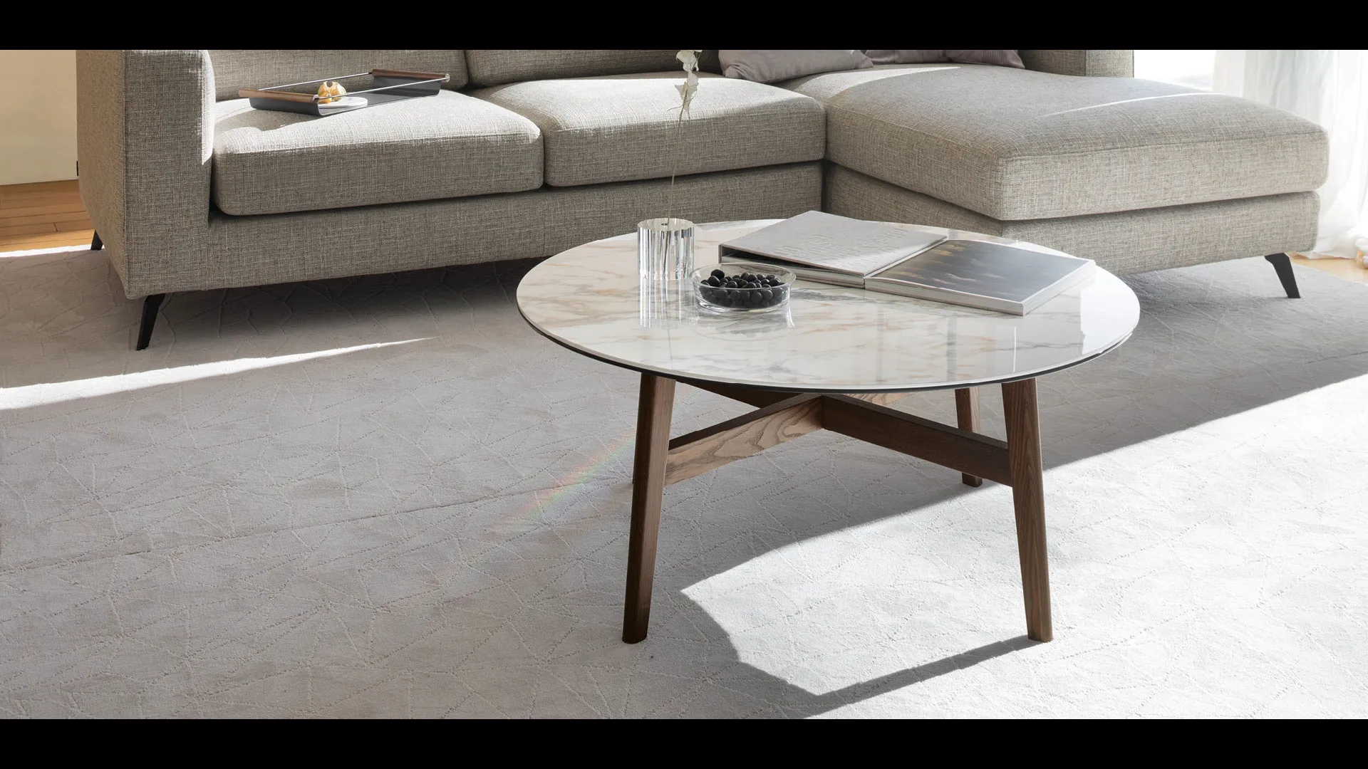 Tavolino rotondo Abrey di Calligaris