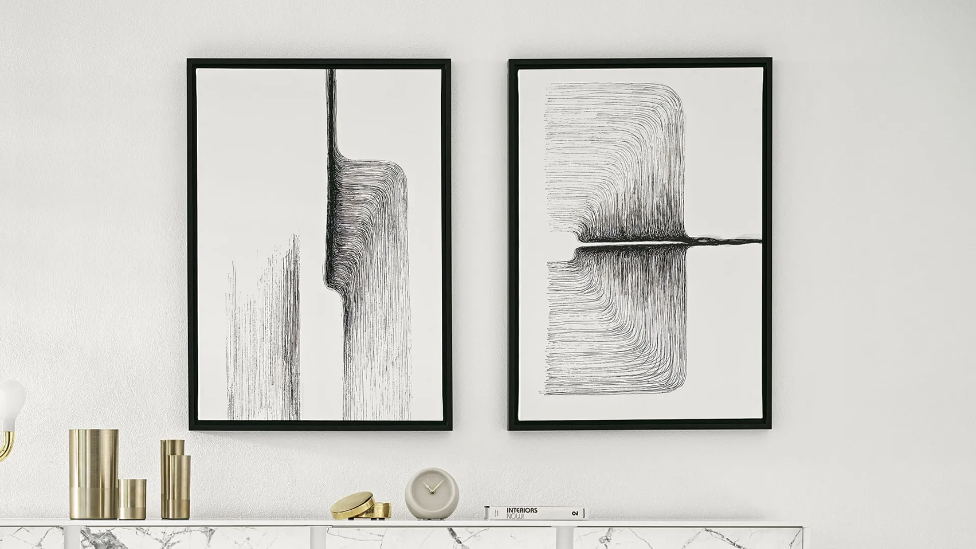 Quadro decorativo stampato su tela Kuadro 01 di Calligaris