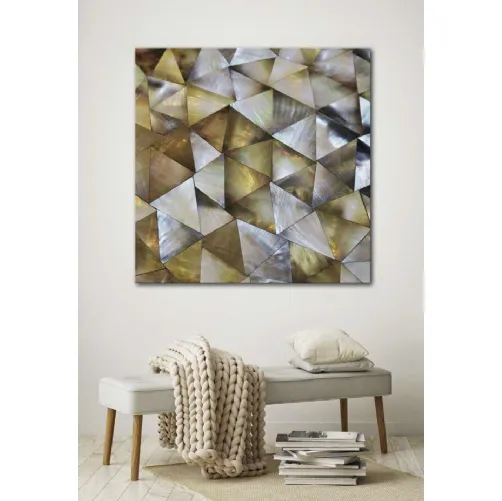 Quadro geometrico Madreperla di Pintdecor