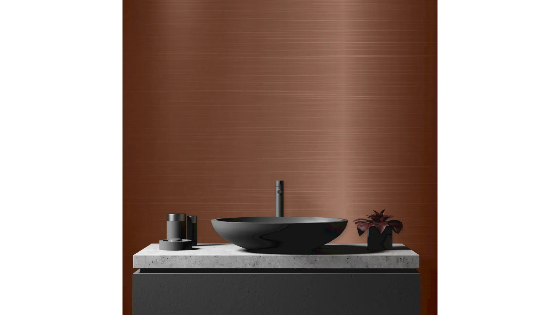 Pannello Decorativo WPBS monocromatico con effetto bronzo spazzolato di Pintdecor Wallpanel