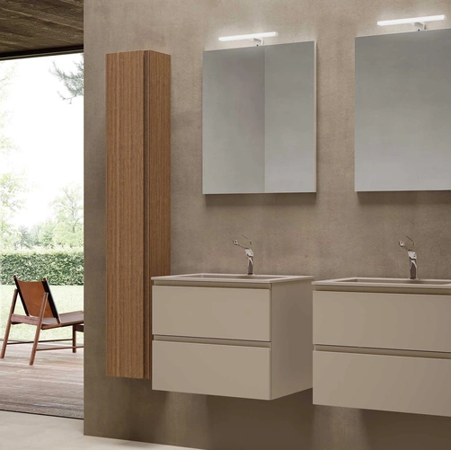 Mobile da Bagno sospeso Block System Syntesi C29 di Baxar