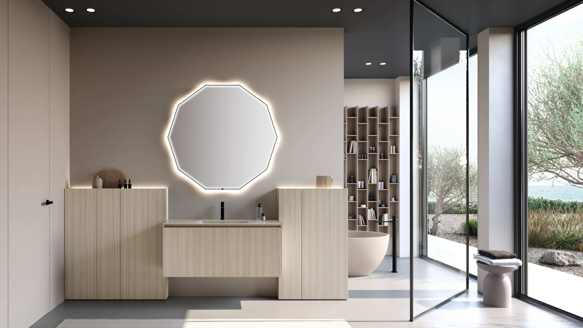 Mobile da Bagno sospeso M3 System 342 di Baxar