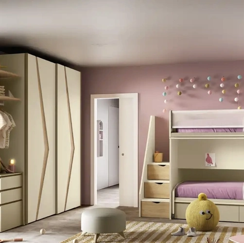 Cameretta con letti a castello K125 di Moretti Compact Camerette