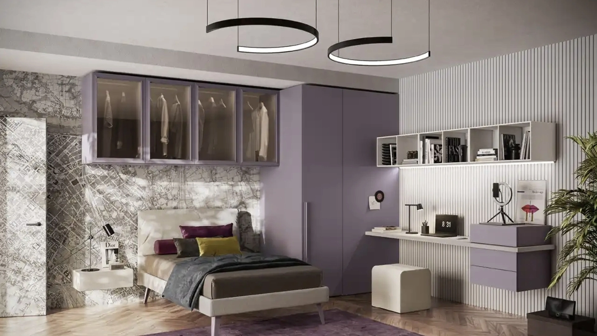 Cameretta a ponte Y109 di Moretti Compact Camerette