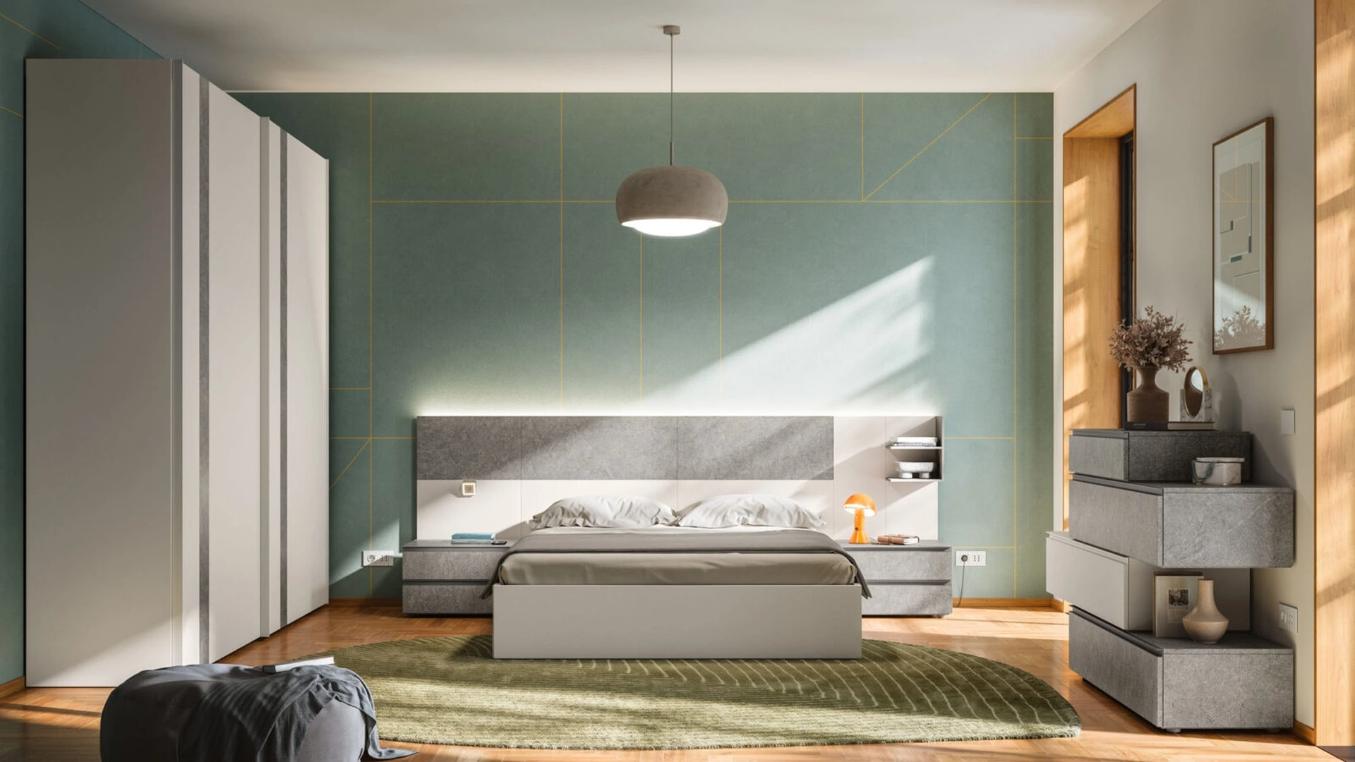 Letto matrimoniale Giako Basic 13 di Orme