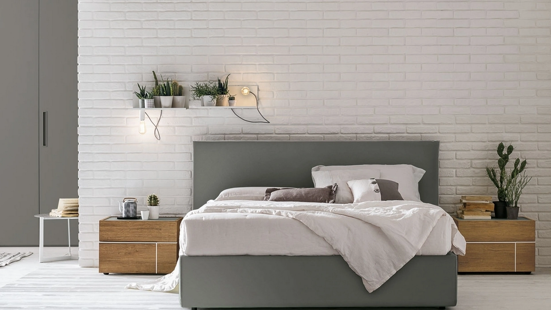 Letto in ecopelle Zeno di Tomasella