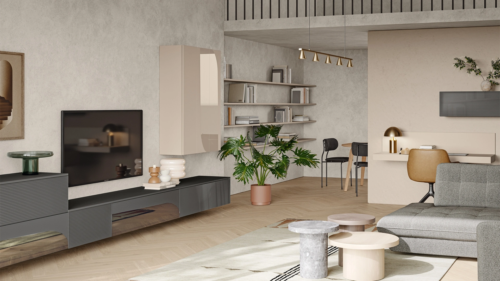 Parete Attrezzata Eclettica EG001 di Colombini Casa