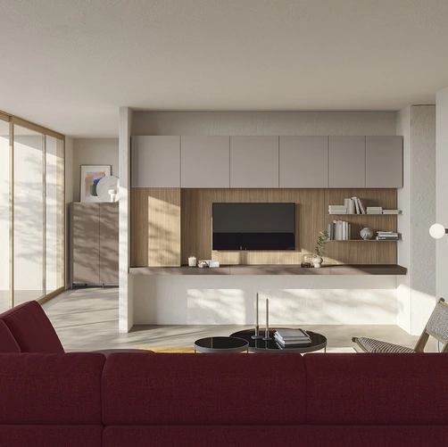 Parete Attrezzata Night & Day L01 di Colombini Casa