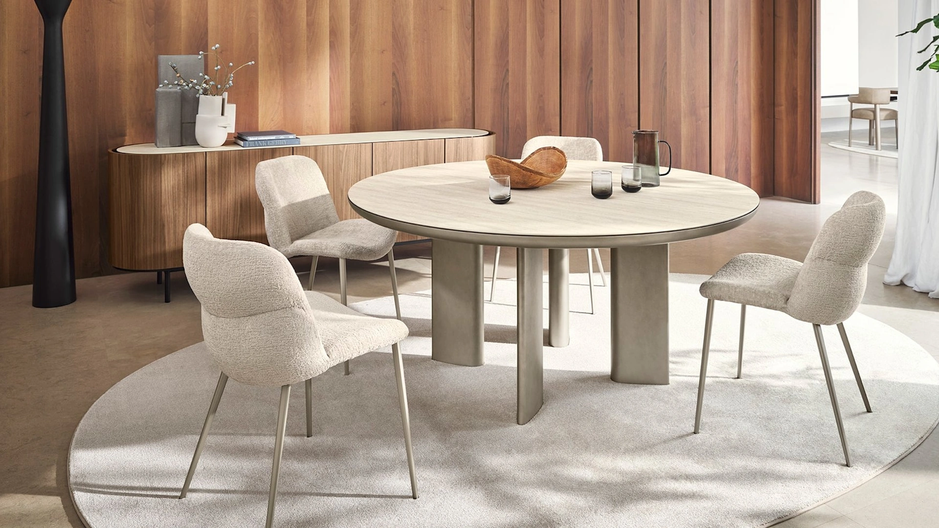 Sedia Onda in tessuto imbottito Calligaris