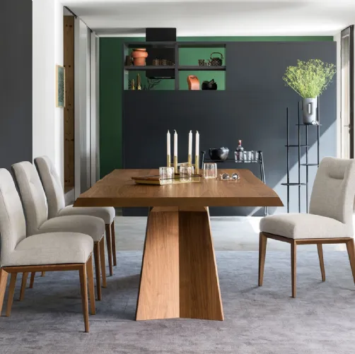Tavolo rettangolare Icaro in rovere di Calligaris