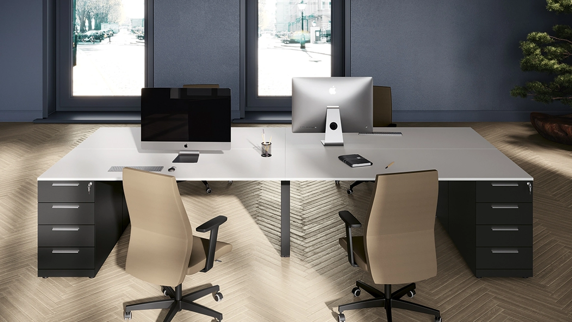 Cassettiera Nera di Colombini Office