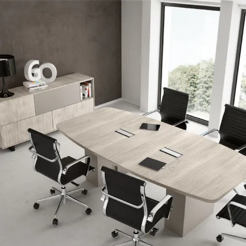 Scrivania Direzionale GO 05 in melaminico e laccato opaco di Colombini Office